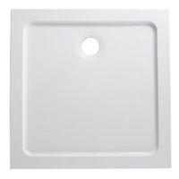 bq low profile square shower tray l800mm w800mm d40mm