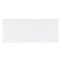 bq torquay white tiled rubber anti slip bath mat l09m w370mm