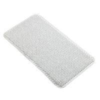 B&Q Coral White Soft Textured Coral Effect PVC Anti-Slip Bath Mat (L)650mm (W)350mm