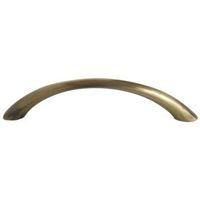 bq antique brass effect bow furniture pull handle pack of 6
