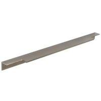 B&Q Brushed Nickel Straight Cupboard Handle (L)497mm Pack of 2