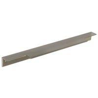 B&Q Brushed Nickel Straight Cupboard Handle (L)397mm Pack of 2