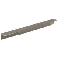 B&Q Brushed Nickel Straight Cupboard Handle (L)297mm Pack of 2