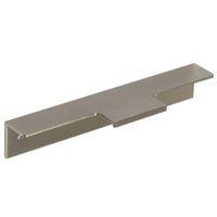 B&Q Brushed Nickel Straight Cupboard Handle (L)147mm Pack of 2