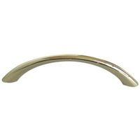 B&Q Polished Brass Effect Bow Furniture Handle Pack of 6