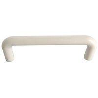 B&Q White D-Shaped Furniture Pull Handle Pack of 10