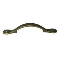B&Q Bronze Brass Effect Bow Furniture Handle Pack of 1