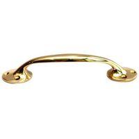 B&Q Brass Effect Bow Furniture Handle Pack of 1