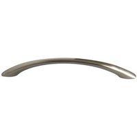 B&Q Satin Nickel Effect Bow Furniture Handle Pack of 6
