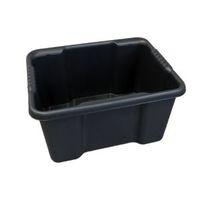 B&Q Stack & Store Black 30L Plastic Storage Box