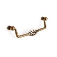 B&Q Antique Brass Plated Cage Cabinet Handle