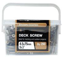 B&Q Steel Deck Screw (Dia)4.5mm (L)75mm Pack of 200