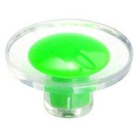 bq green round furniture knob pack of 1