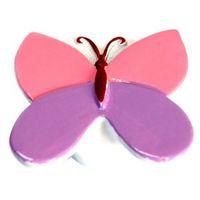 B&Q Multicolour Butterfly Furniture Knob Pack of 1