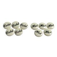 B&Q Plastic Tap Top Caps (Dia)14mm Pack of 10