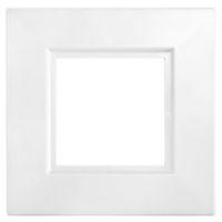 B&Q 1-Gang White Finger Plate