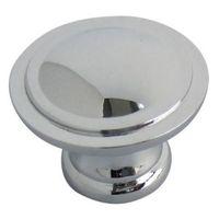 B&Q Chrome Effect Round Furniture Knob Pack of 6