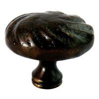 B&Q Distressed Bronze Effect Round Furniture Knob Pack of 1