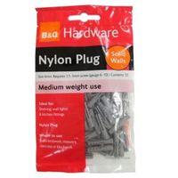 B&Q Nylon Plug Pack of 50