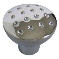 B&Q Chrome Effect Round Furniture Knob Pack of 6