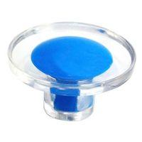 B&Q Blue Round Furniture Knob Pack of 1