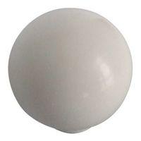 B&Q White Round Furniture Knob Pack of 10