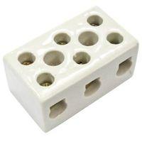 bq white 5a 3 way porcelain block