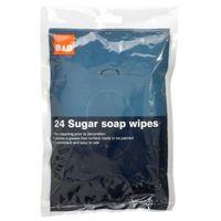 bq sugar soap wipes pack of 24