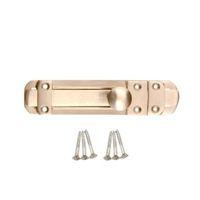 B&Q Satin Nickel Effect Brass Slide Bolt (L)152mm