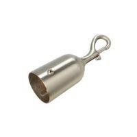 bq brushed nickel effect brass hook