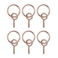 B&Q Copper Effect Picture Hook Pack of 6