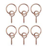 bq copper effect picture hook pack of 6