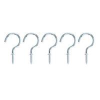 B&Q Zinc Effect Metal Cup Hook Pack of 25