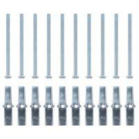 B&Q Metal Spring Toggle Pack of 10