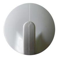 B&Q White ABS Robe Hook Pack of 2