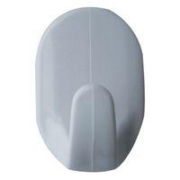 bq white abs robe hook pack of 2