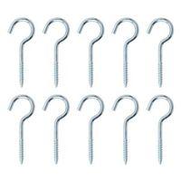 bq zinc effect metal cup hook pack of 10