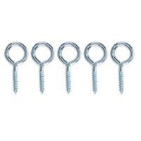 B&Q Zinc Effect Metal Screw Eye Pack of 25