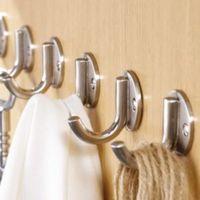 bq chrome effect steel cup hooks pack of 6