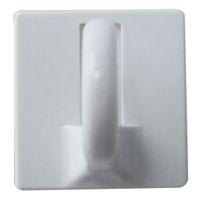 B&Q White ABS Cup Hook Pack of 2