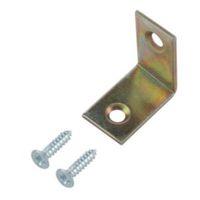 B&Q Zinc Effect Mild Steel Corner Brace Bracket