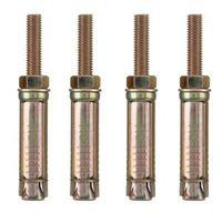 B&Q Metal Projecting Anchor Bolt Pack of 4