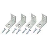 bq zinc effect mild steel corner brace bracket