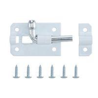 bq white steel barrel bolt l50mm