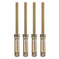 B&Q Metal Projecting Anchor Bolt Pack of 4