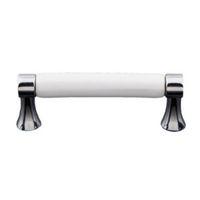 B&Q White Chrome Classic Cabinet Pull Pack of 1