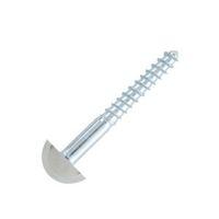 B&Q Mirrored Effect Metal Mirror Screw (Dia)8mm (L)38mm Pack of 4