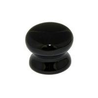 B&Q Black Porcelain Effect Classic Cabinet Pull