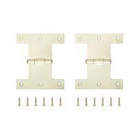 B&Q Brass Effect Parliament Hinge (W)100mm