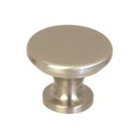 B&Q Satin Nickel Round Internal Cabinet Knob